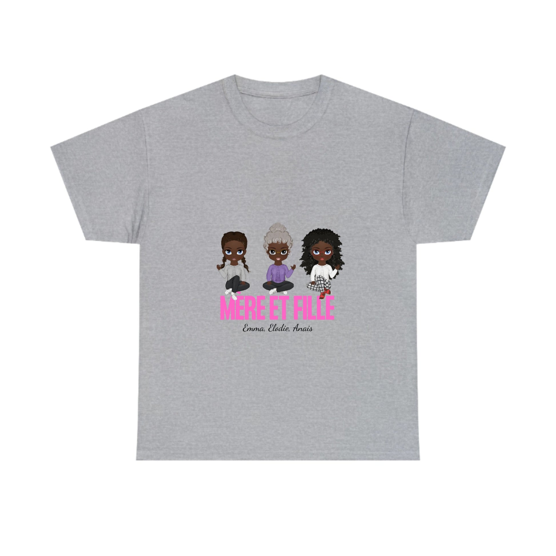 Tee shirt personnalisable maman fille