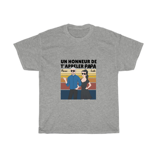 Tee shirt personnalise papa et fille