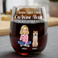 Verre vin personnalisable animal de compagnie
