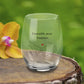 Verre vin personnalise couple