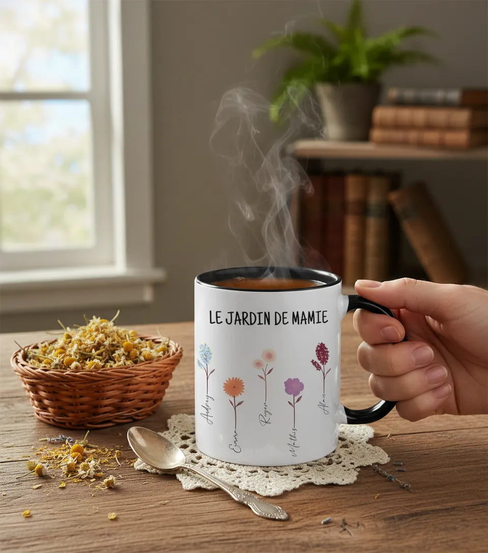 Tasse Personnalisée le Jardin de Mamie
