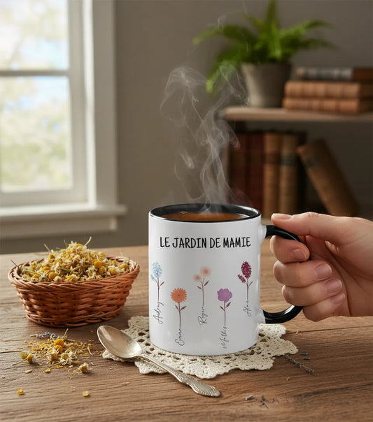 Tasse Personnalisée le Jardin de Mamie