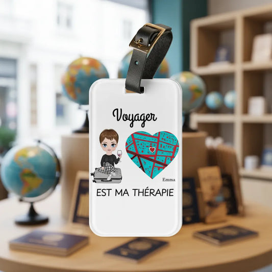 Etiquette de voyage personnalisable