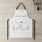 Tablier de cuisine personnalisé couple