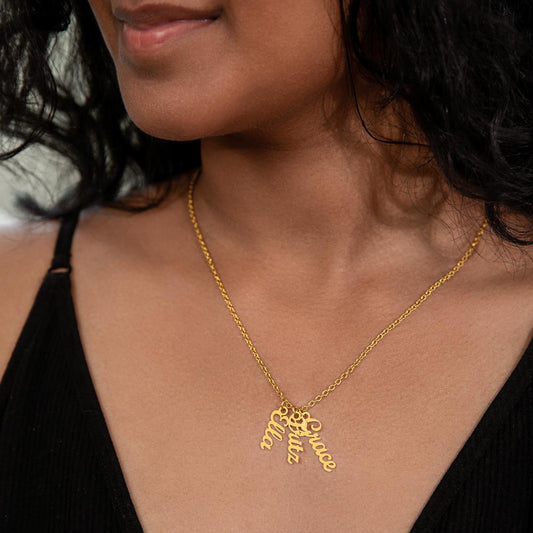 Collier personnalisé 3 prénoms