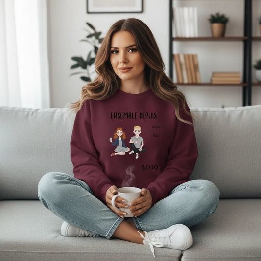 Pull couple personnalisé
