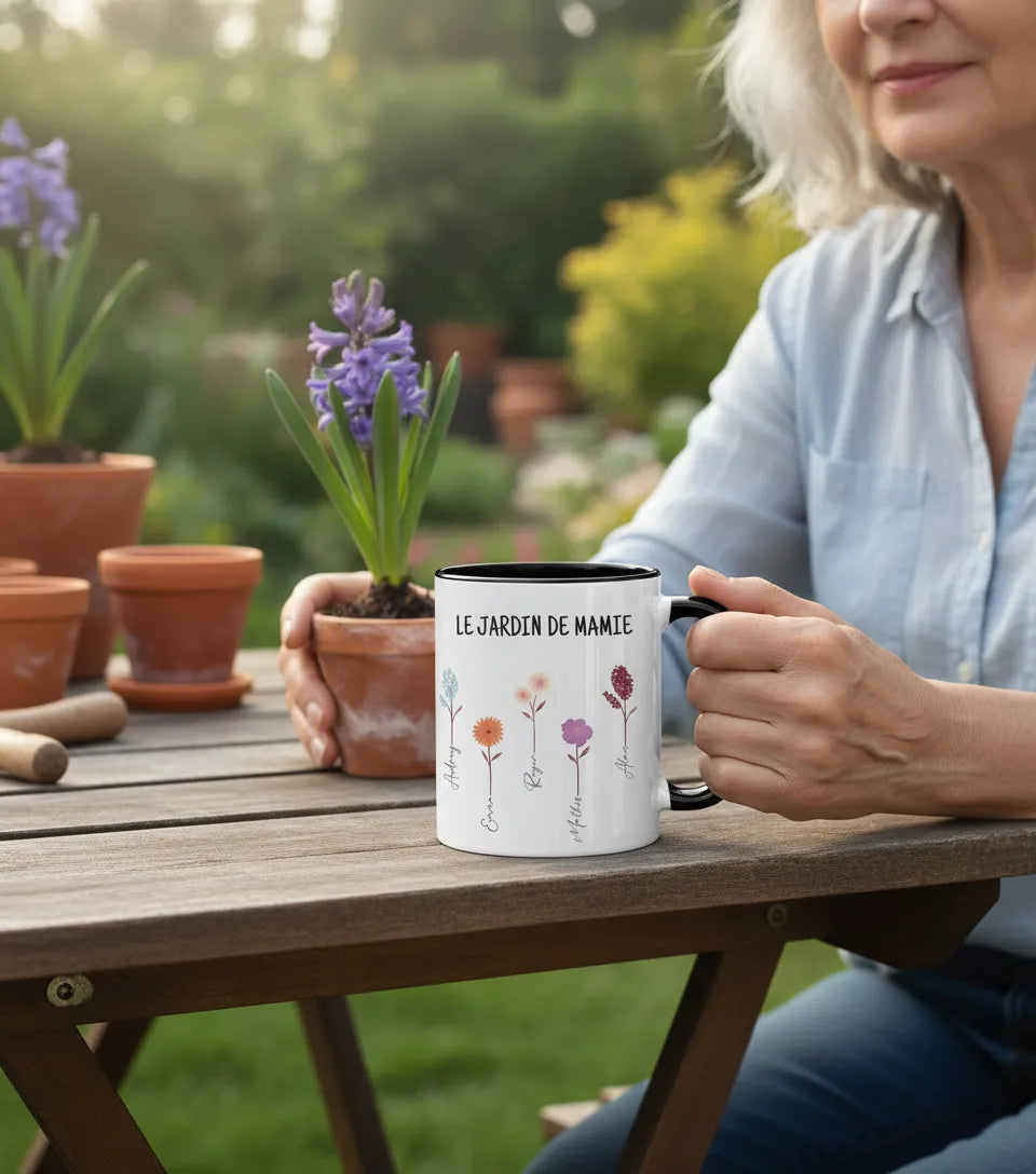 Tasse Personnalisée le Jardin de Mamie