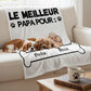 Couverture personnalisée avec Chien Meilleur Papa