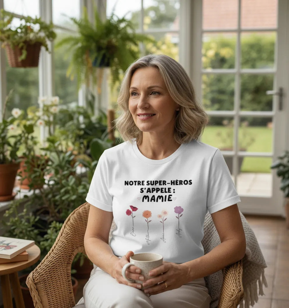 T shirt mamie personnalisé