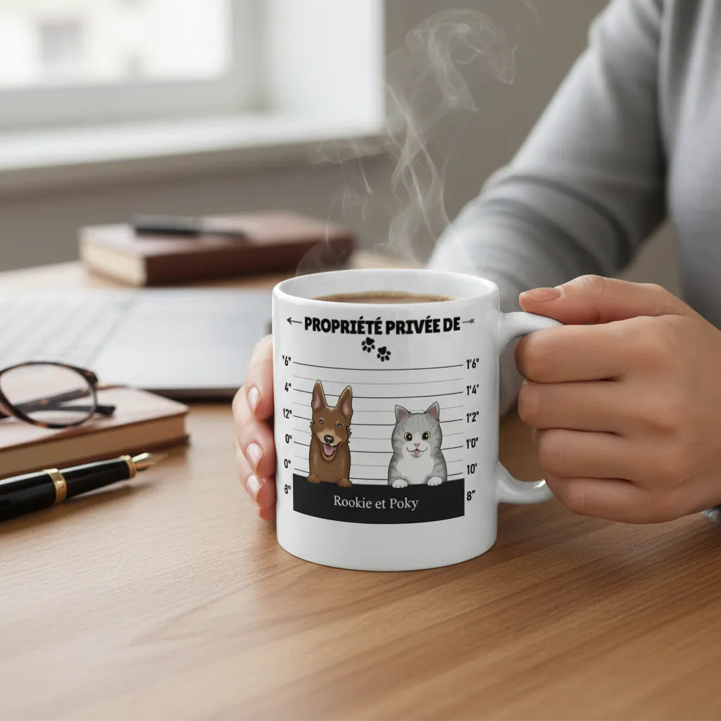 Tasse personnalisée animaux
