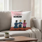 Coussin personnalisée mère et fille
