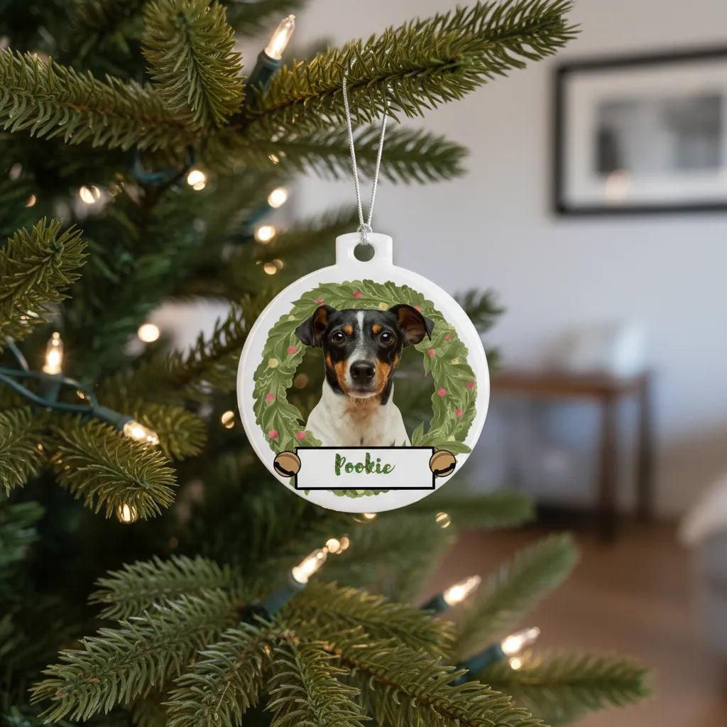 Boule de noël chien personnalisée