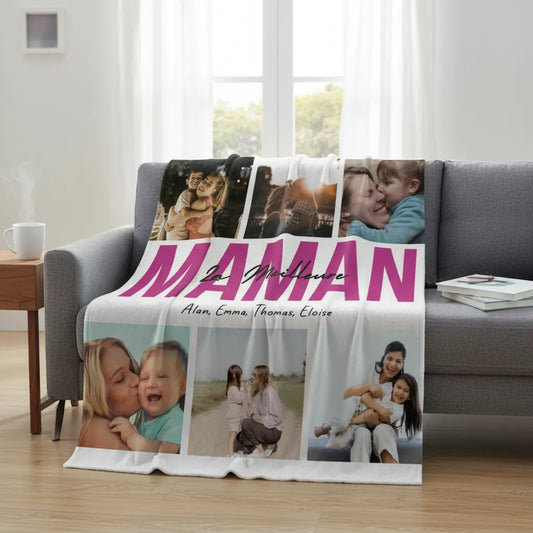 Couverture personnalisée la meilleure maman