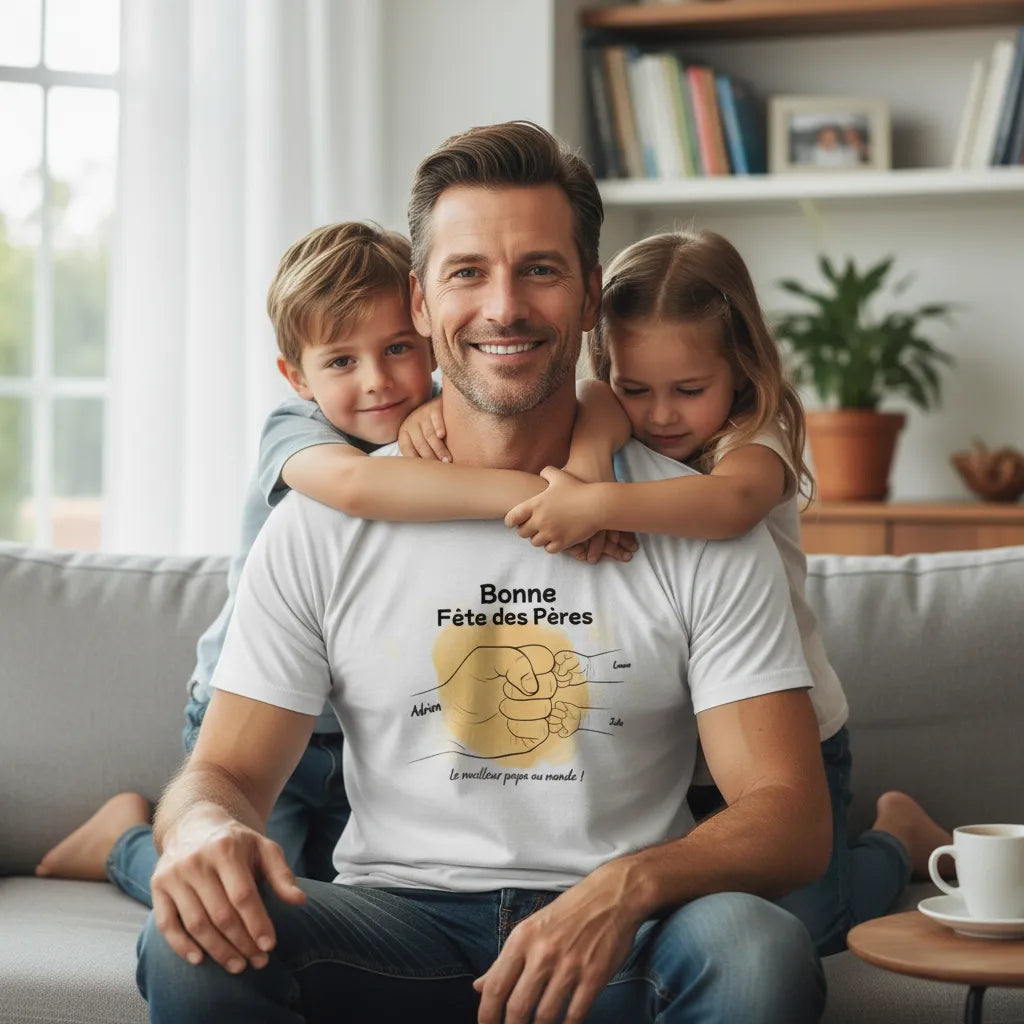 Tee Shirt Personnalisé Fête des Pères