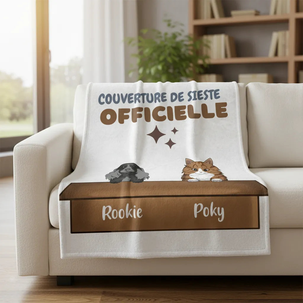 Couverture personnalisée animaux