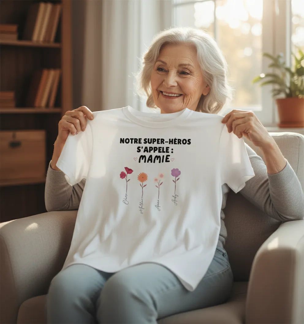 T shirt mamie personnalisé