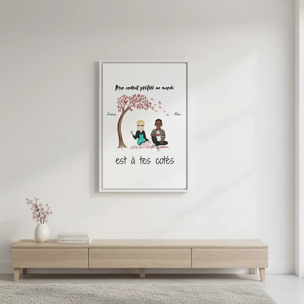 Toile Personnalisée Couple