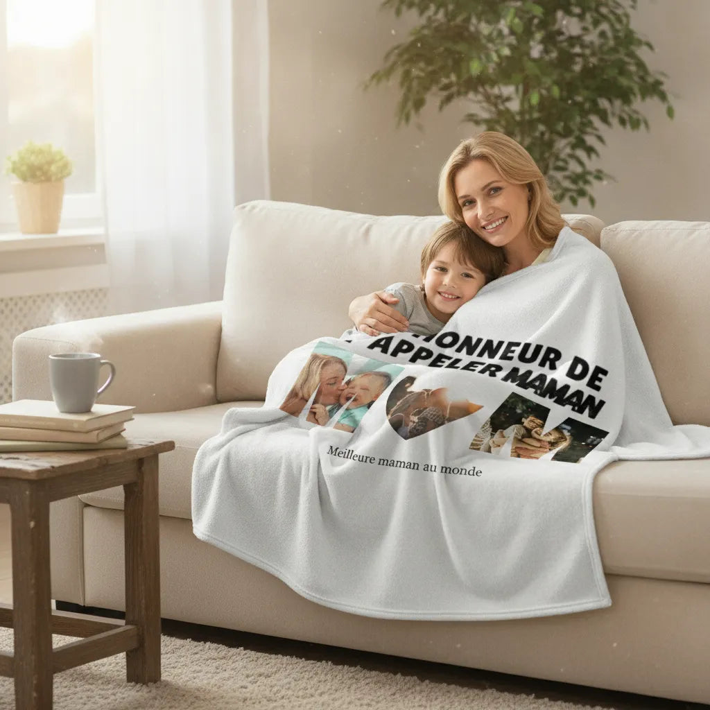 Couverture personnalisée pour maman