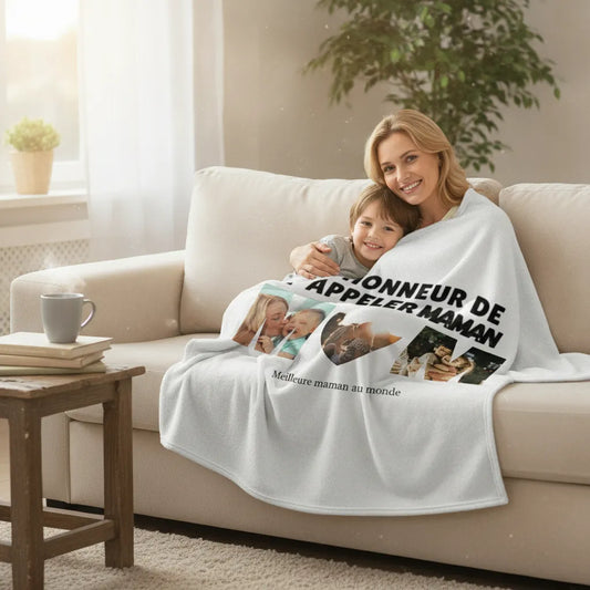 Couverture personnalisée pour maman