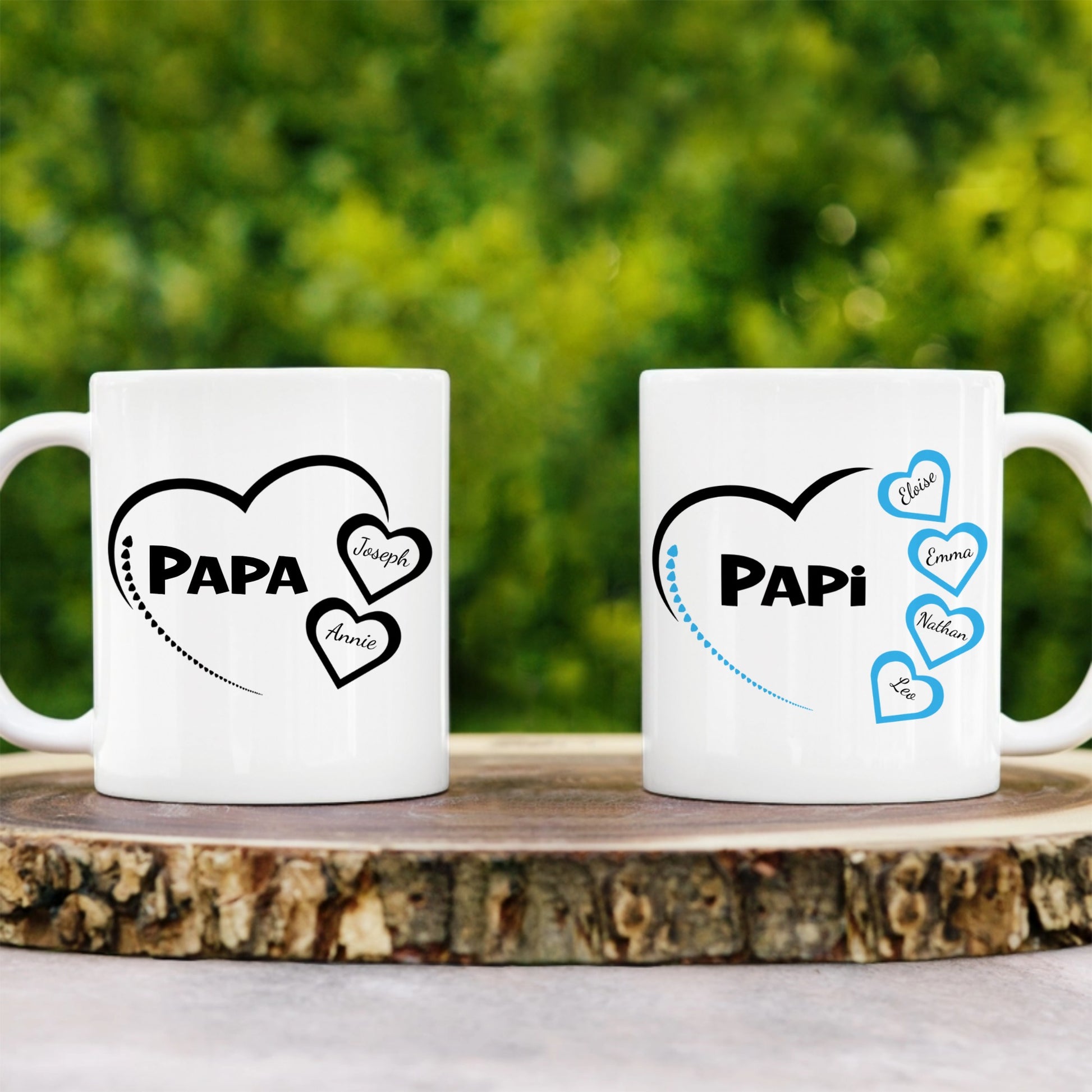 mug personnalisee papa et papi